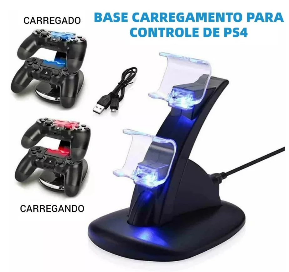 Imagem 3 de 4 do produto Carregador Controle Ps4 Suporte Dock Vertical Playstation 4