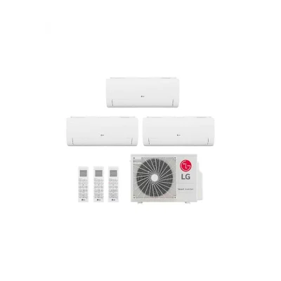 Ar Condicionado Multi Split Inverter 3 Ambientes (hiwall 1x 9.000btus, 2x12.000btus) Quente/frio Wifi Integrado 220v