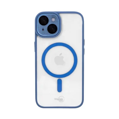 Capa Iphone 14 Iplace, Poli Proteção De Câmera E Indução, Azul