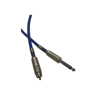 Cabo De Subwoofer P10 X Rca Blindagem Dupla Ofhc 50 Ohms  - 10 Metros