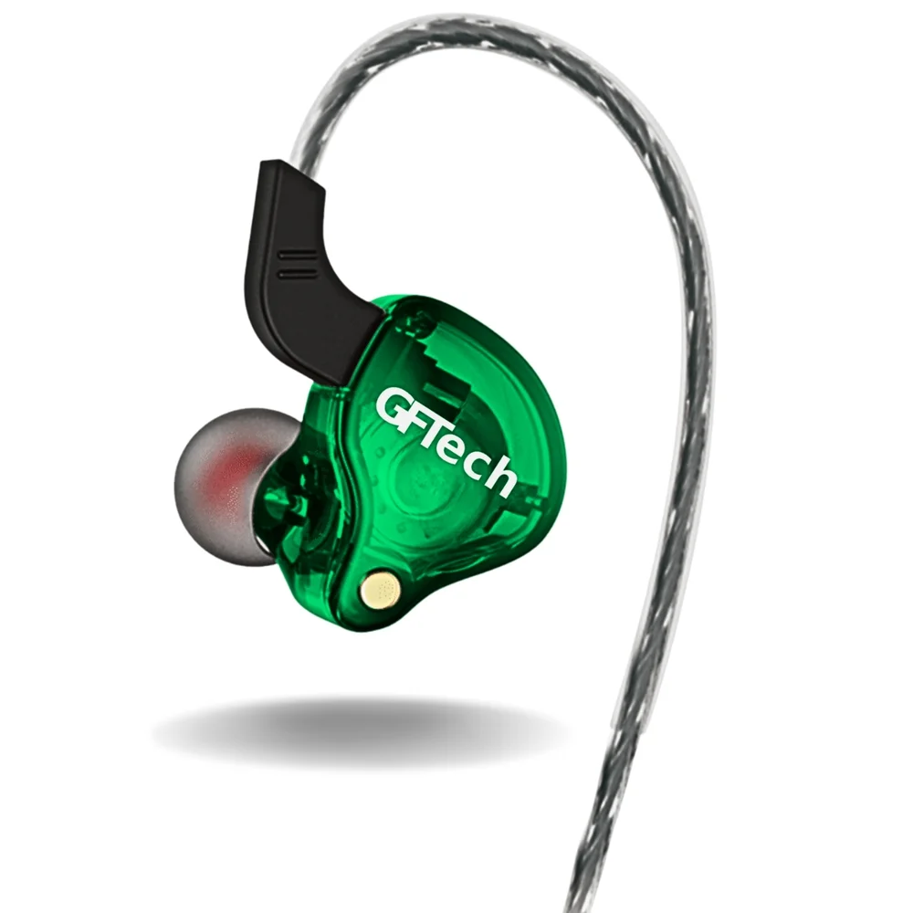 Fone In Ear Monitor Retorno Palco Isolamento Alta Definição Cor:verde