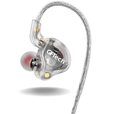Fone In Ear Monitor Retorno Palco Isolamento Alta Definição Cor:transparente