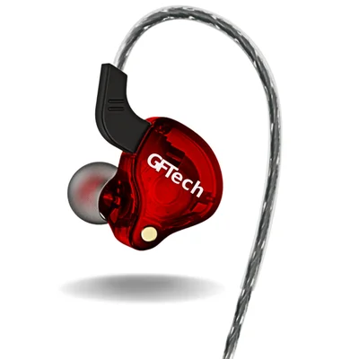 Fone In Ear Monitor Retorno Palco Isolamento Alta Definição Cor:vermelho