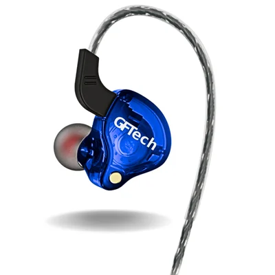 Fone In Ear Monitor Retorno Palco Isolamento Alta Definição Cor:azul