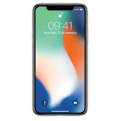Usado Iphone X 64 Gb Prata Bom (Usado -)