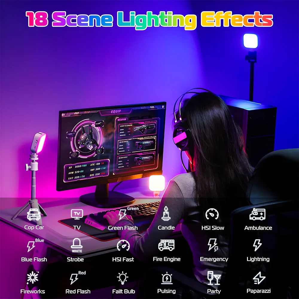 Imagem 3 de 5 do produto Ulanzi U60 RGB Luz Bolso Vídeo Fotografia Suporte Umount
