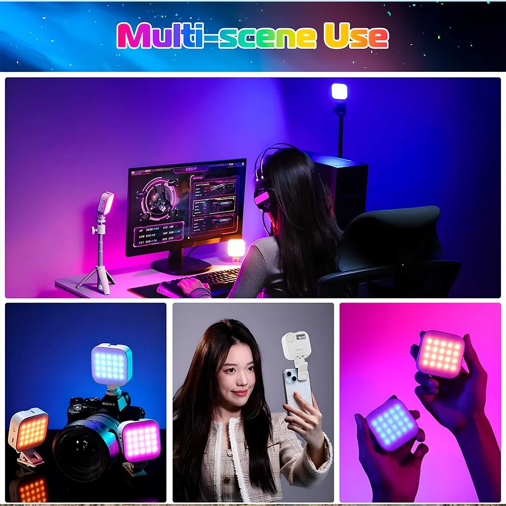 Imagem 4 de 5 do produto Ulanzi U60 RGB Luz Bolso Vídeo Fotografia Suporte Umount