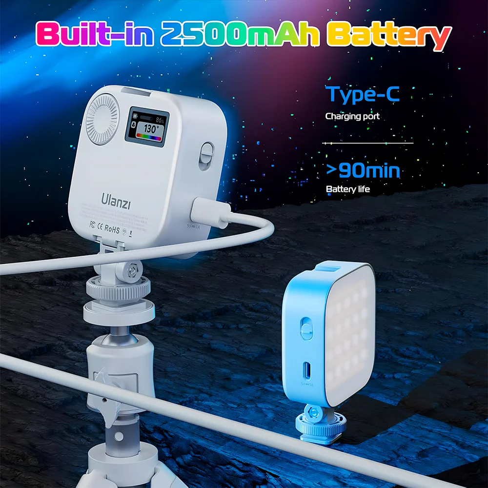 Imagem 5 de 5 do produto Ulanzi U60 RGB Luz Bolso Vídeo Fotografia Suporte Umount