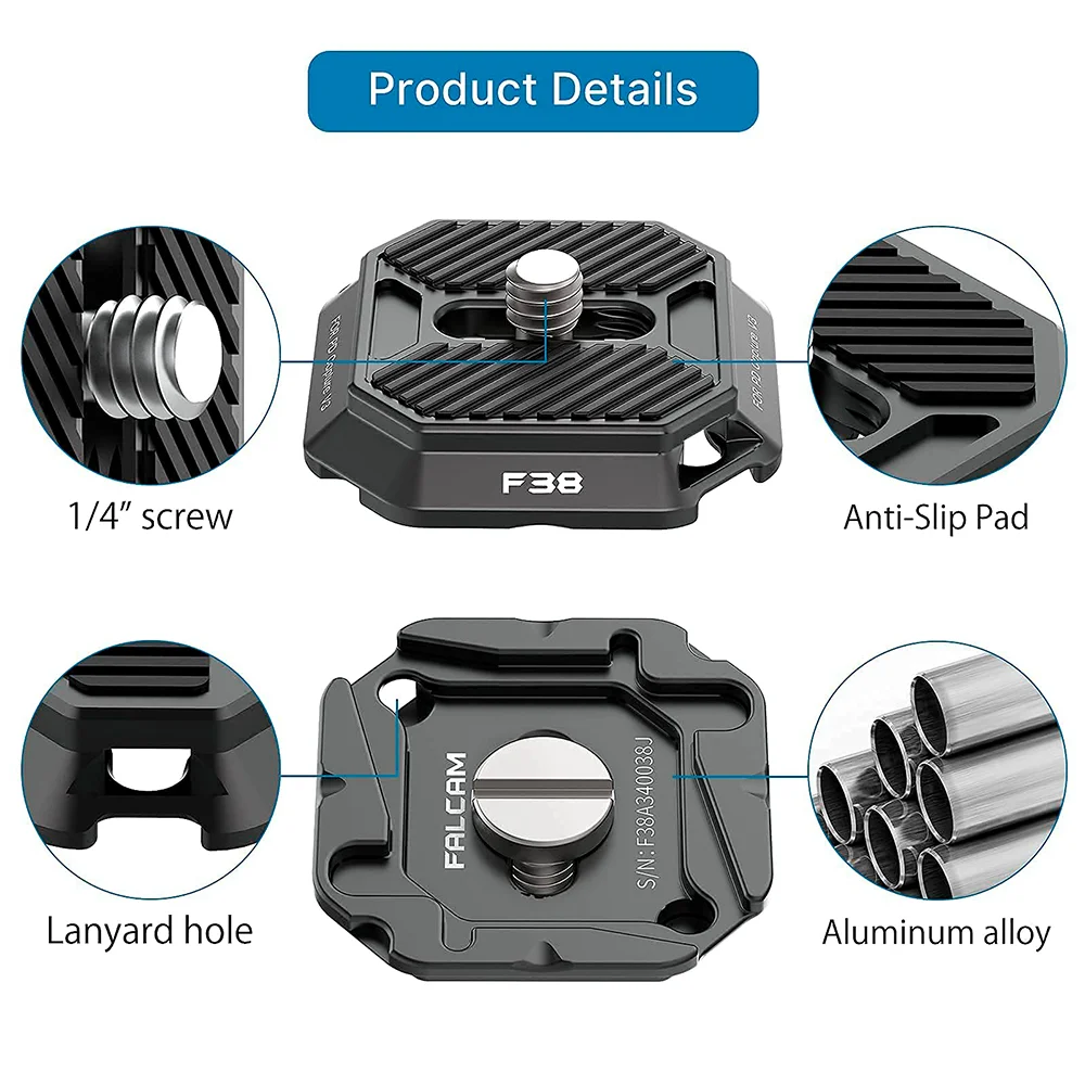 Imagem 4 de 5 do produto Plate Ulanzi Engate Rápido Placa Câmera 2in1 Arca Swiss