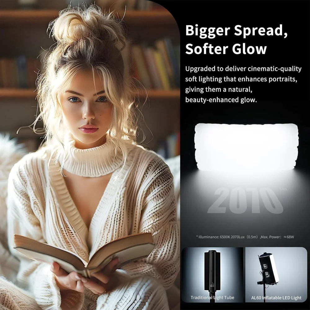 Imagem 5 de 5 do produto Ulanzi Al60 Luz Tubo LED 60w Portátil Para Fotografia
