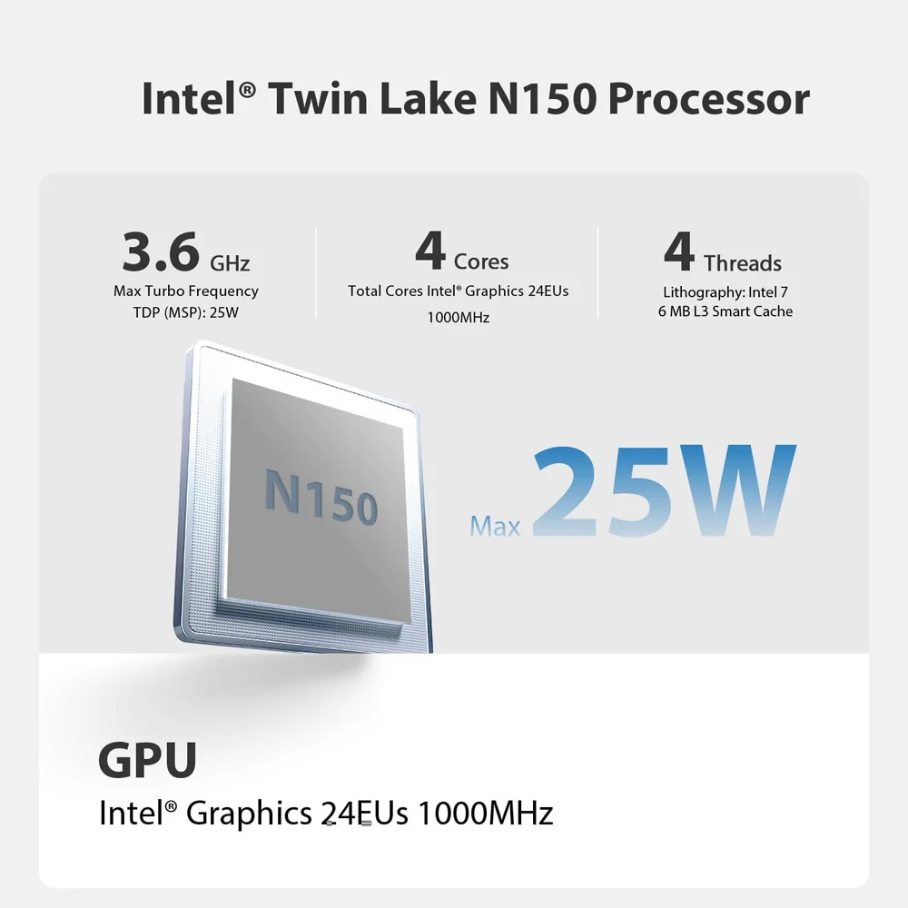 Imagem 4 de 5 do produto Beelink Mini PC Mini S13 N150 16gb 1TB SSD WINDOWS 11