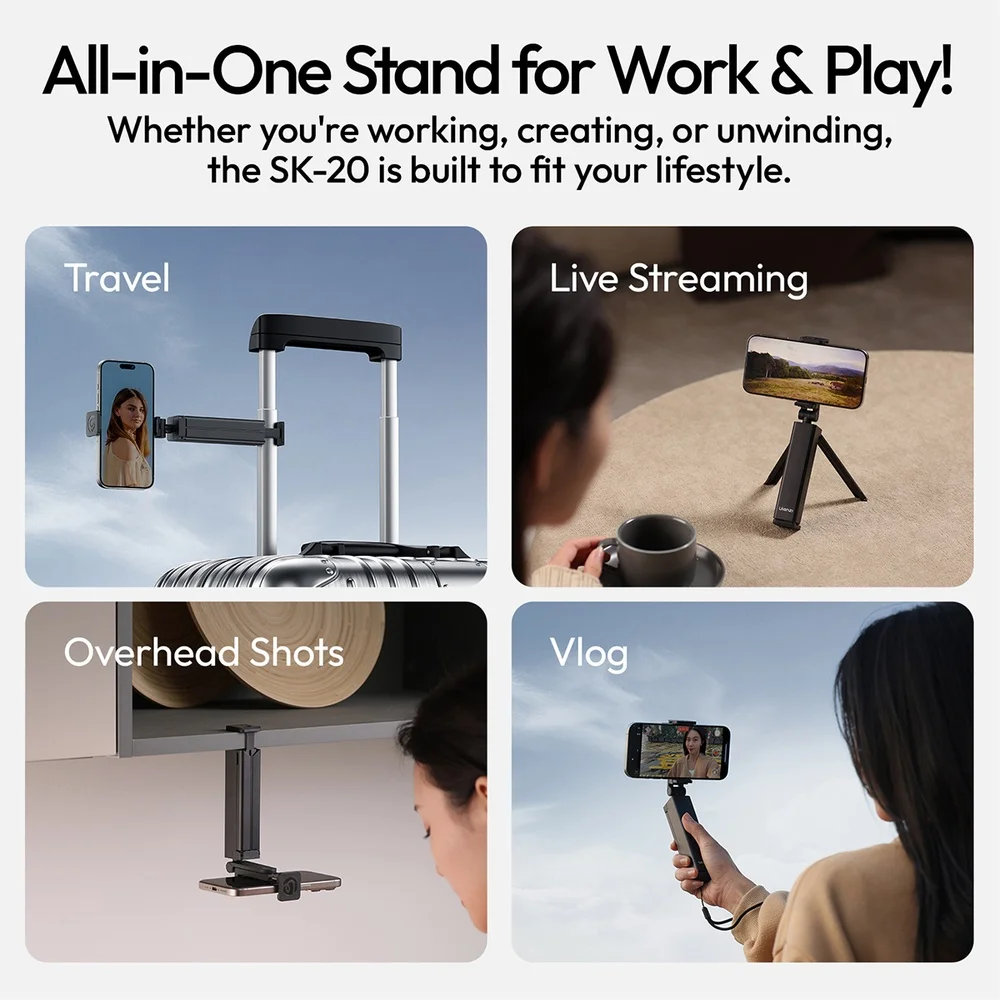 Imagem 3 de 5 do produto Ulanzi Sk-20 Suporte Celular Tripé Portátil Para Viagem