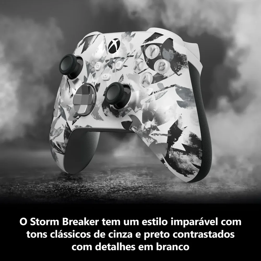 Imagem 5 de 5 do produto Controle Sem Fio XBOX Storm Breaker Edição Especial Branco