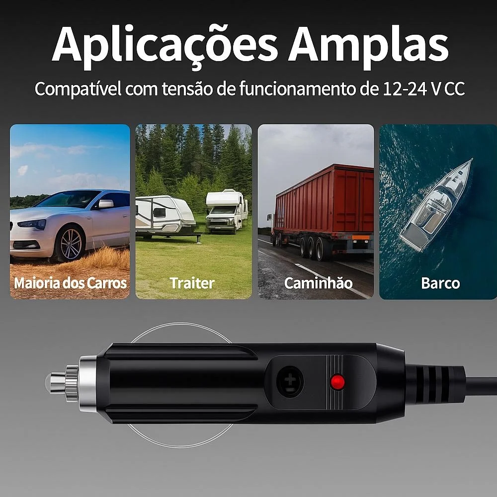 Imagem 4 de 5 do produto Cabo Vecclar 12v/24v De Alimentação Compativel Com Starlink Mini 2m