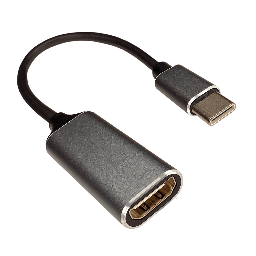 Adaptador USB Tipo C, Para HDMI, 4k 60Hz, Compatível Com Mac Thunderbolt 3, Smartphone Tipo-C, Tablet