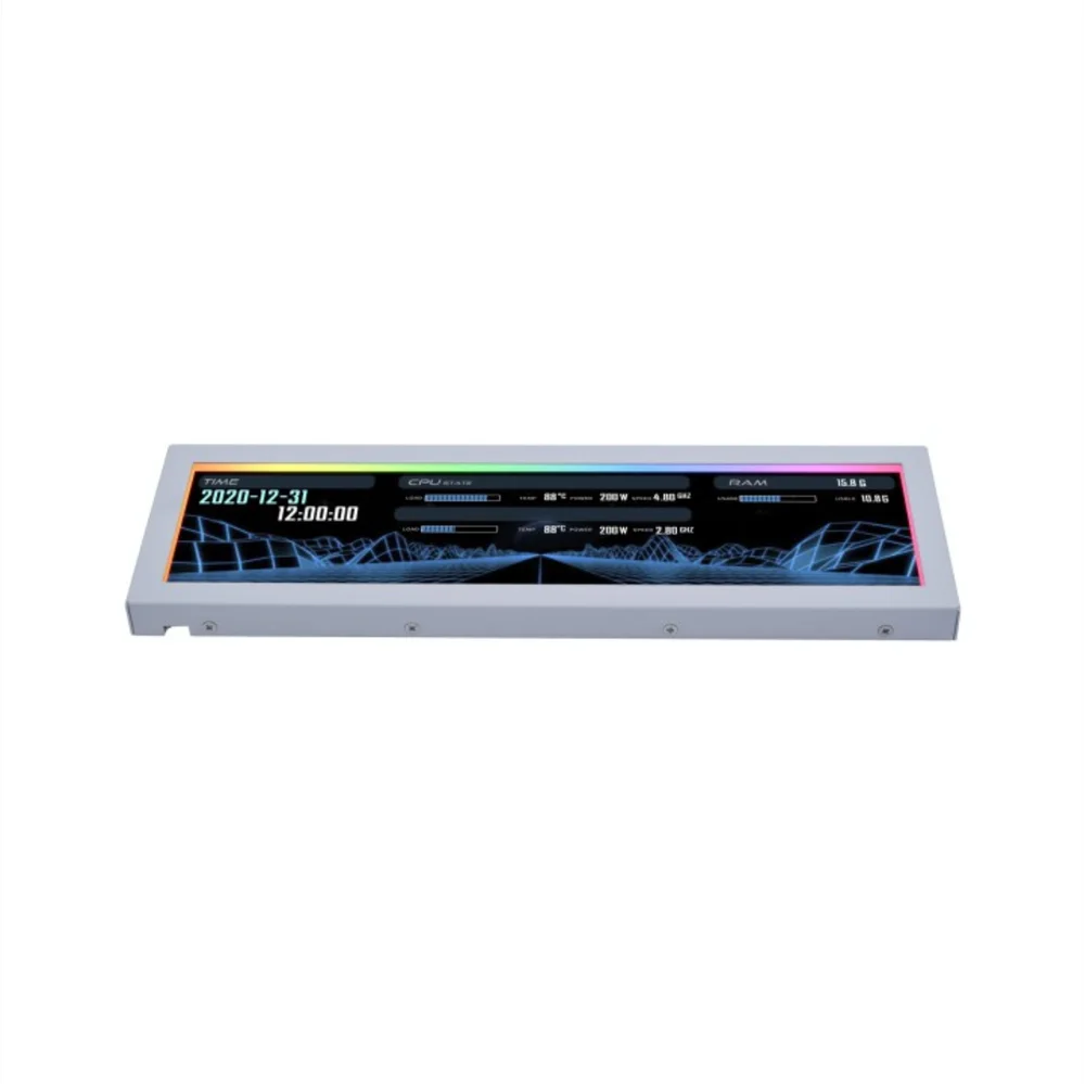 Imagem 3 de 5 do produto Tela Para Gabinete Lian Li Us88v1, Universal Screen, 8.8", White - Sm088w