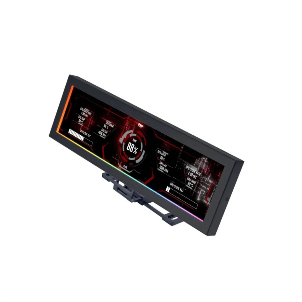 Tela Para Gabinete Lian Li Us88v1, Universal Screen, 8.8", Black - Sm088x