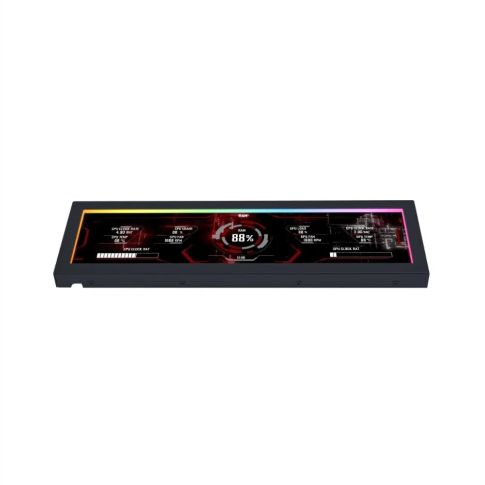 Imagem 2 de 5 do produto Tela Para Gabinete Lian Li Us88v1, Universal Screen, 8.8", Black - Sm088x