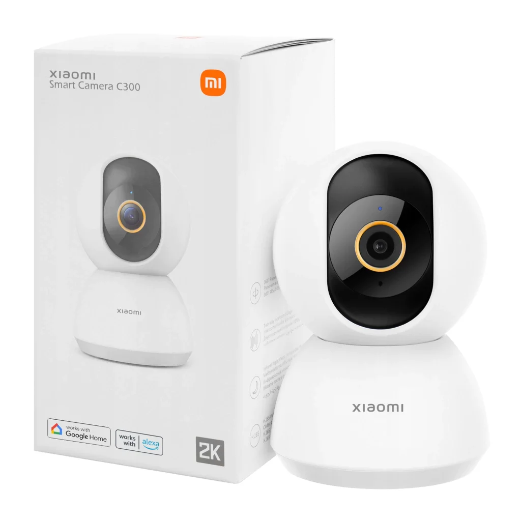 Câmera Xiaomi C300 2k Detecção Pessoas Visão Panorâmica Cor Branco | Frete grátis