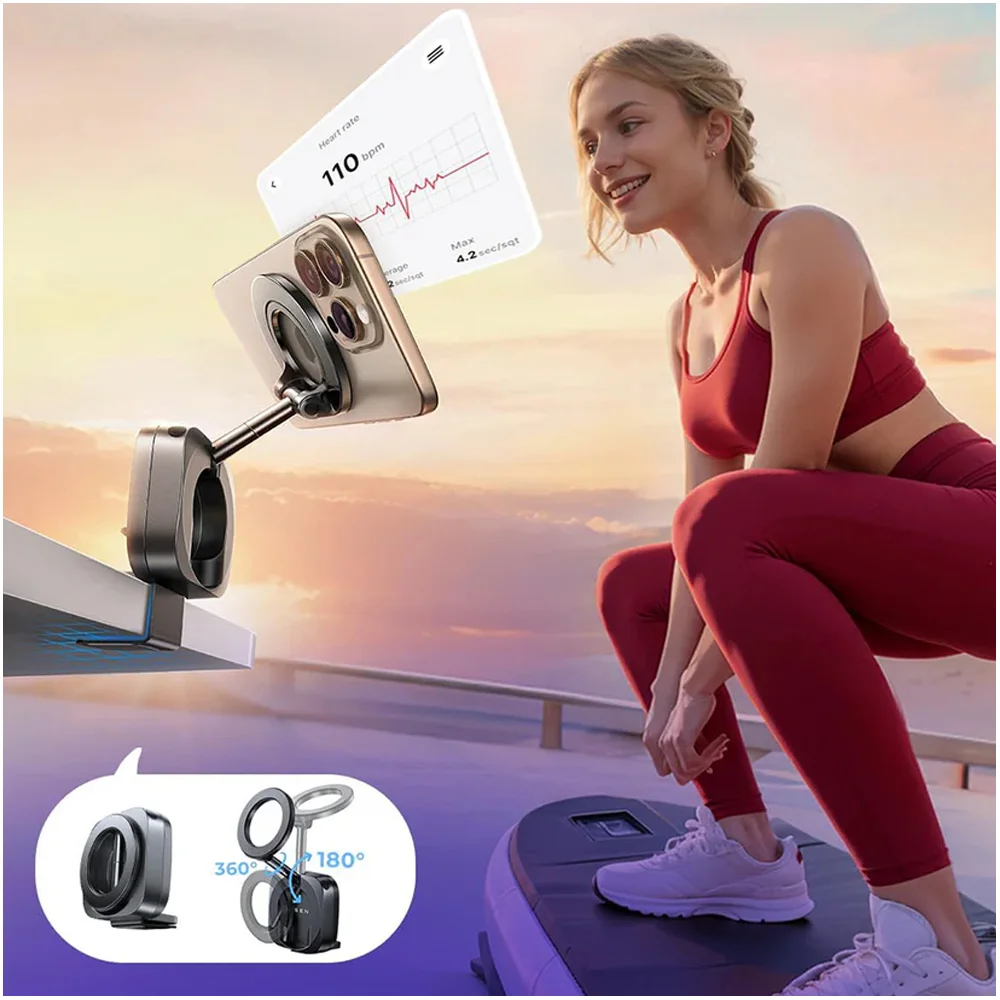 Imagem 2 de 5 do produto Suporte Portátil Celular Lisen MagSafe Avião Mesa 4-7pol