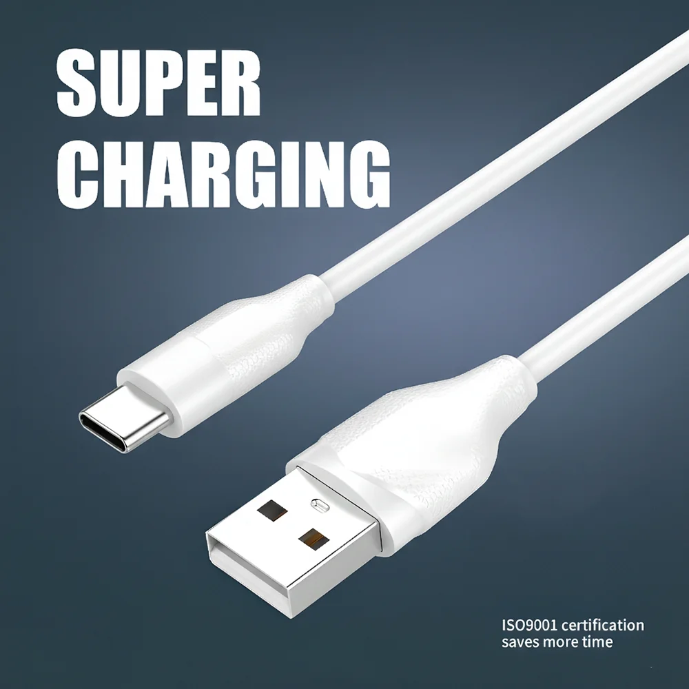 Imagem 2 de 5 do produto Cabo Usb A Pra Usb C Ldnio Carregamento Rápido 1m Branco