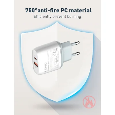 Carregador Ldnio Q229 20w Usb C/a Pdqc Rápido Cabo Usb C — foto 2