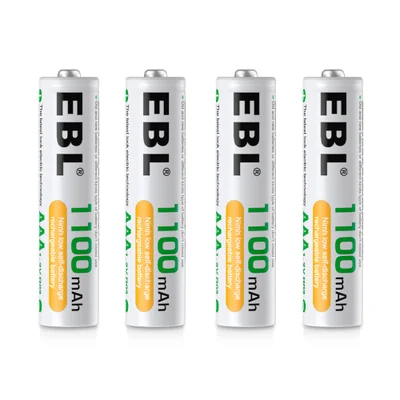 Pilhas Recarregáveis Aaa 1.2v Ebl 1100mah Kit 4 Unidades