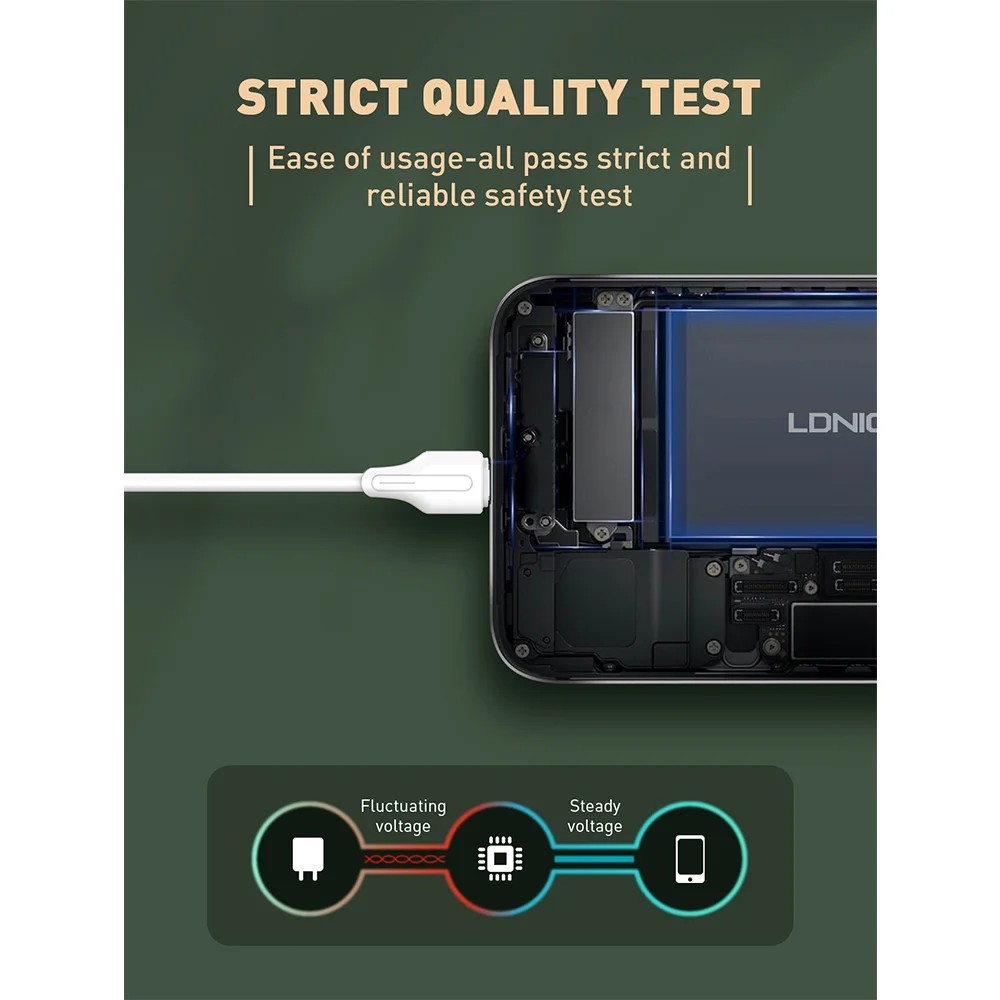 Imagem 4 de 5 do produto Cabo Usb C P/usb C Macho Ldnio 65w Carga Rápida Pd 1m