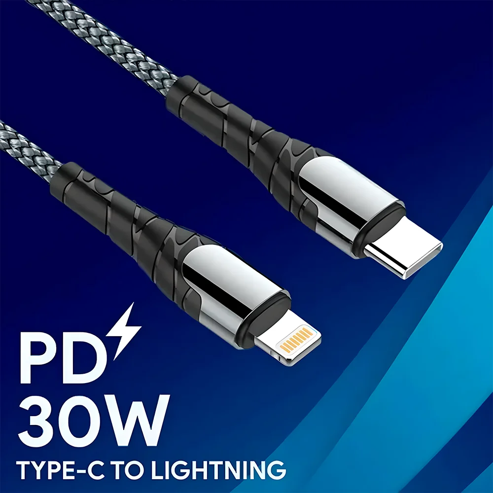 Imagem 2 de 5 do produto Cabo Usb-c P/lightning Ldnio Pd Carregamento Rápido 2m