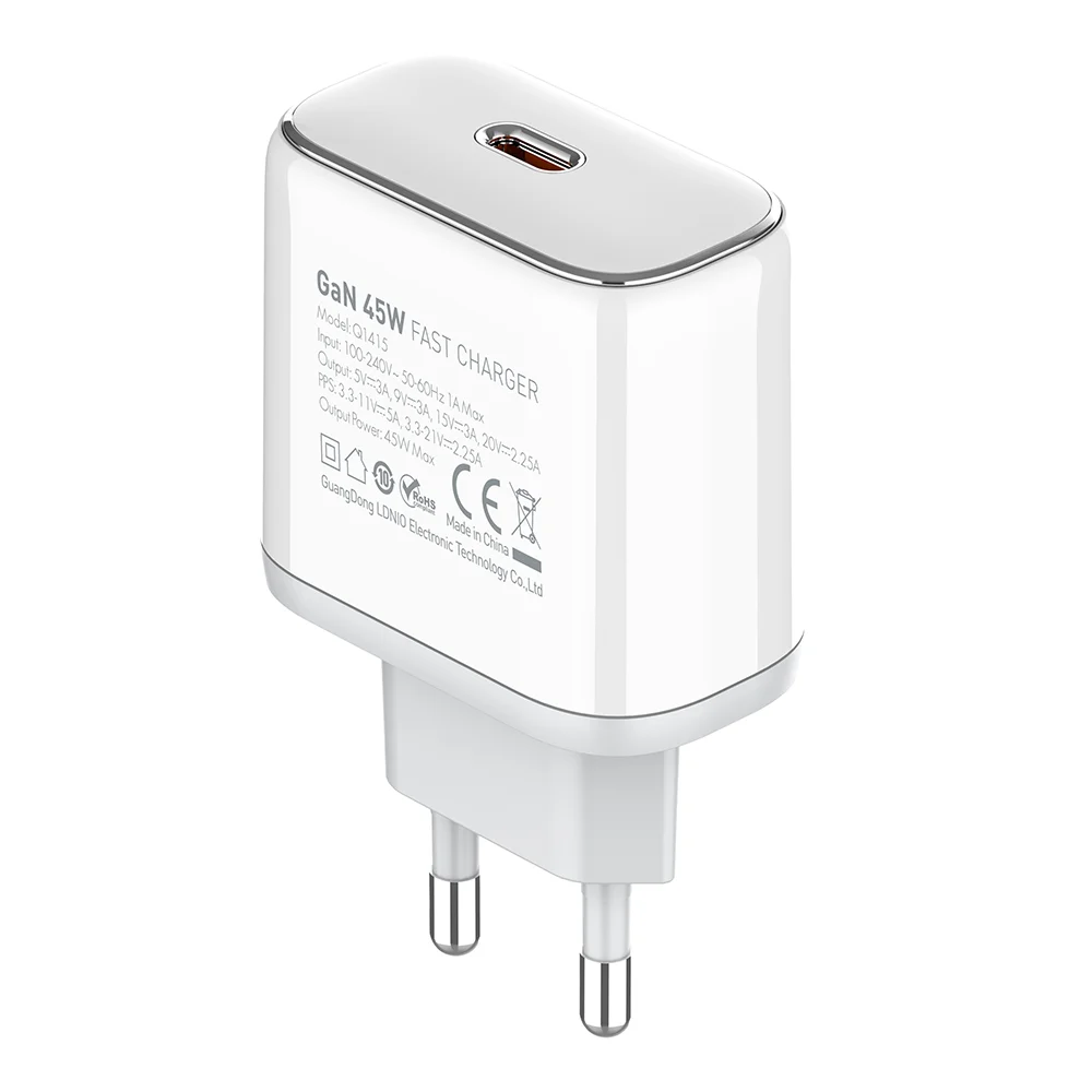 Carregador Usb-c Ldnio Q1415 45w Notebook Celular Turbo