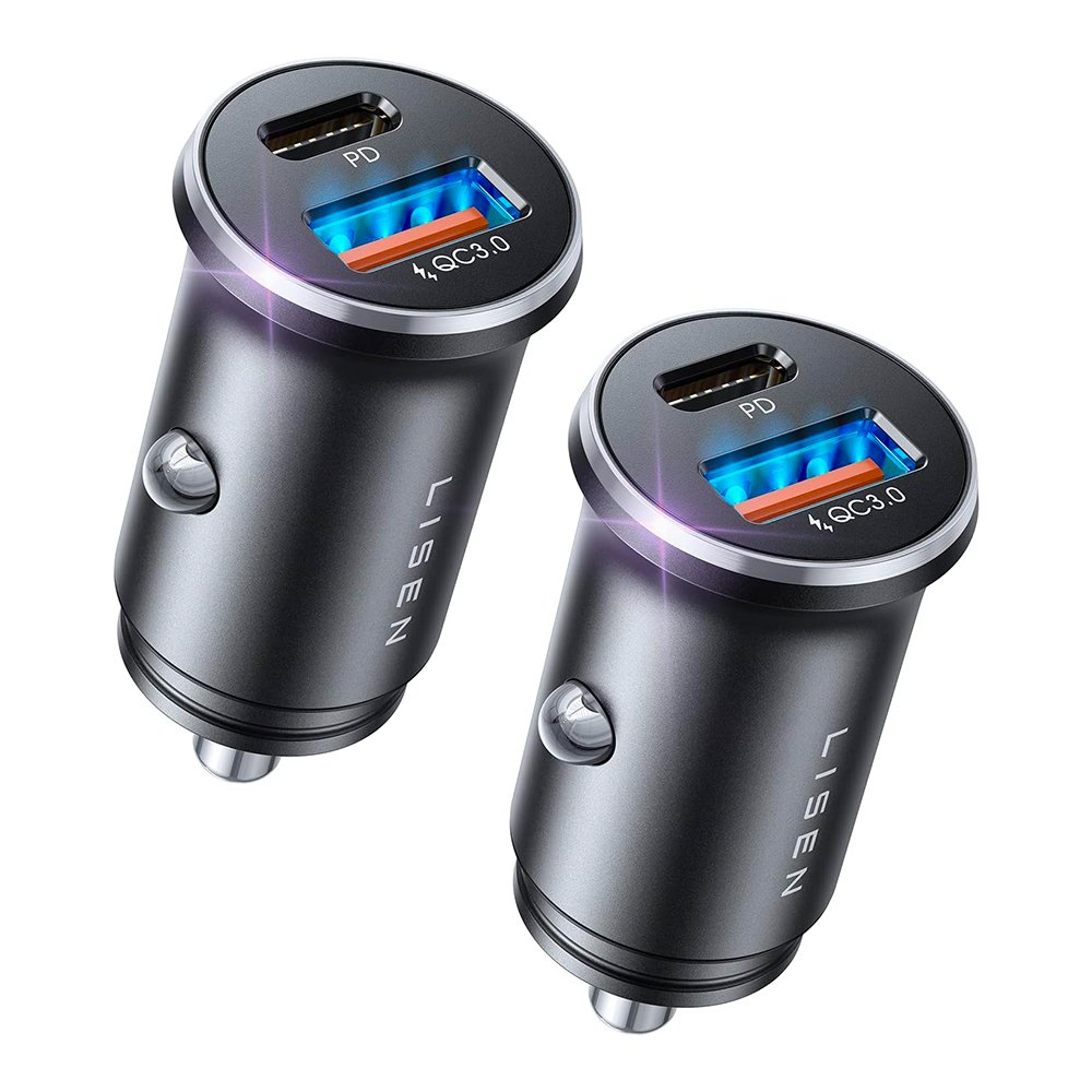 Carregador Lisen 54w Usb A/c Iphone 15/android 2un