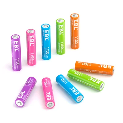 Pilha Recarregável Ebl Aaa 1100mah Kit 10 Pilhas Ni-mh