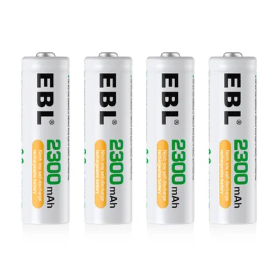 Pilhas Recarregáveis Ebl Aa 2300mah Ni-mh 4 Unidades