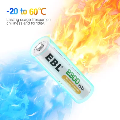 Pilhas Recarregáveis Ebl Aa 2300mah Ni-mh 4 Unidades — foto 3