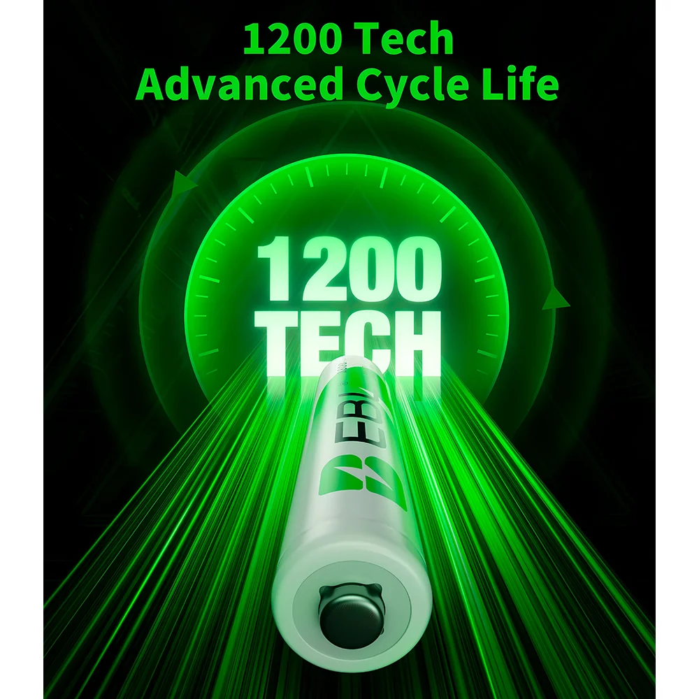 Imagem 3 de 5 do produto Pilhas Aa Recarregáveis Ebl 2800mah 1.2v Ni-mh Kit C/4un