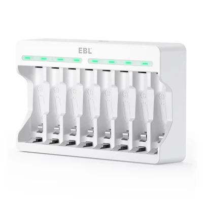 Carregador Pilhas EBL NiMH NiCd Carga Rápida USB TB-6901