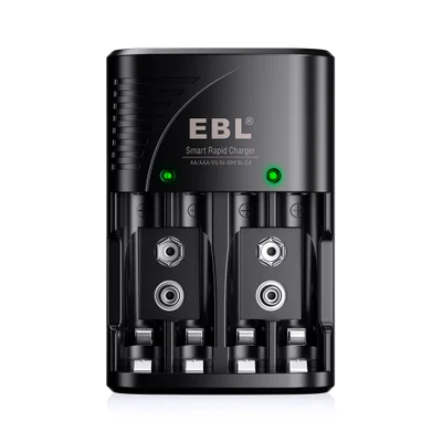 Carregador Inteligente Ebl Para Pilhas Bateria Aa Aaa 9v