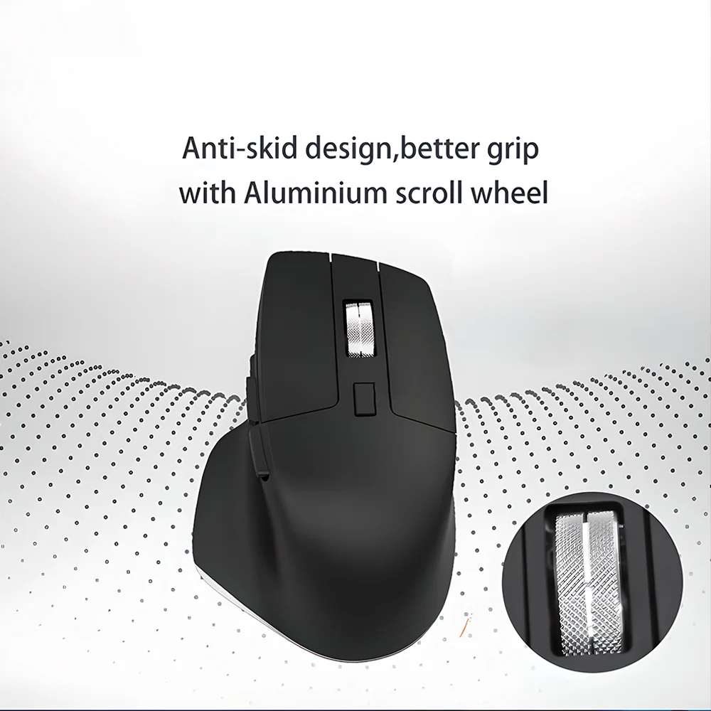 Imagem 5 de 5 do produto Mouse Sem Fio Mpower 2.4GHz USB Grafite Ergonômico