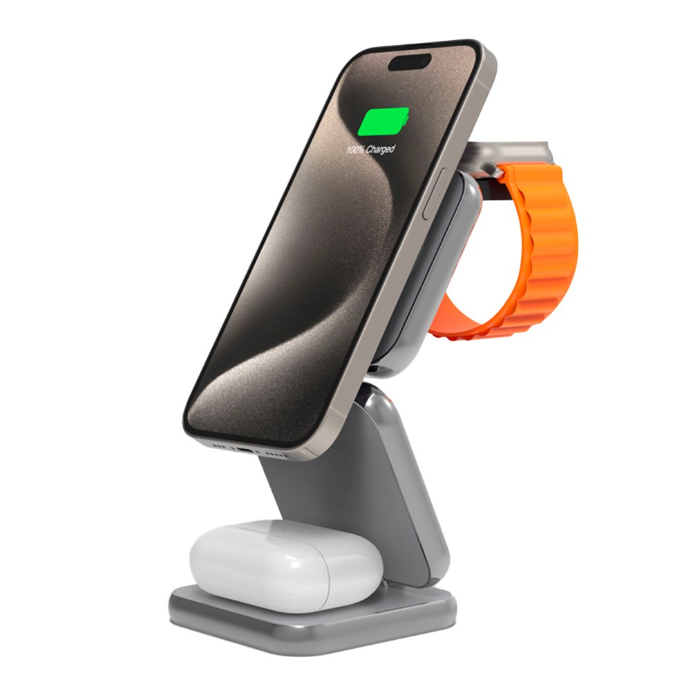 Carregador Sem Fio Life Dobrável S21 Celular E Wearables