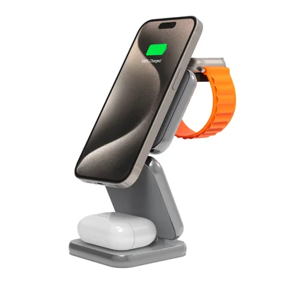 Carregador Sem Fio Life Dobrável S21 Celular E Wearables