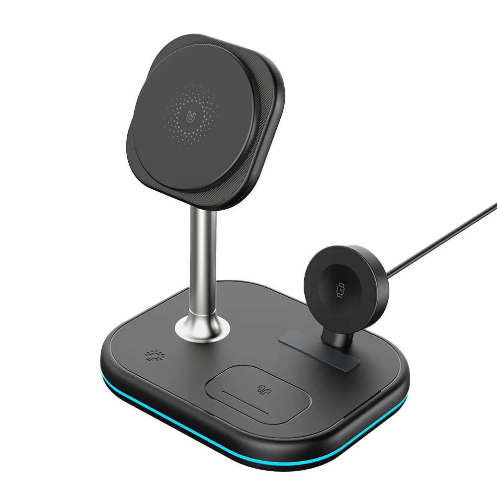 Imagem 2 de 5 do produto Carregador Magnético Sem Fio Life 3 Em 1 Z25 15w Preto