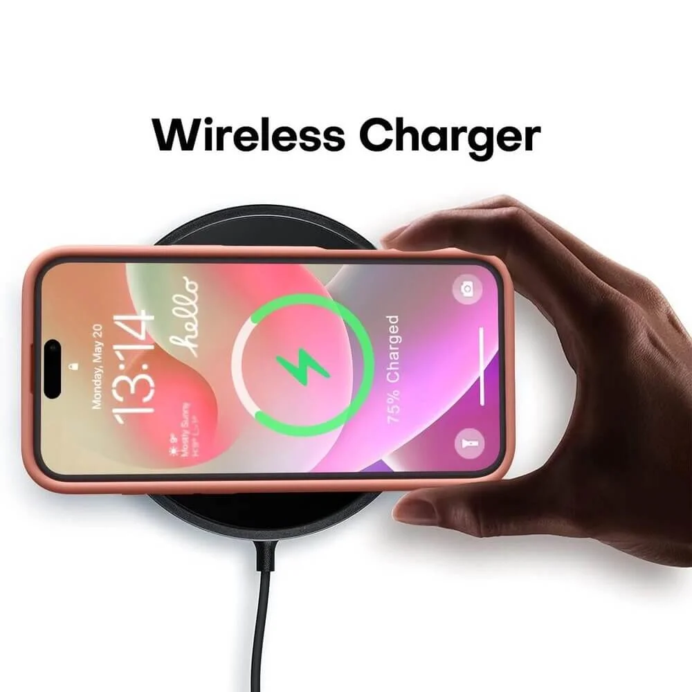 Imagem 3 de 5 do produto Capa Capinha Protetora de Silicone com Interior em Microfibra Compatível com Magsafe para o iPhone 16 Pro Max - Cor: Marrom