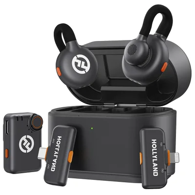HOLLYLAND LARK M2 ワイヤレス　Lightning Hollyland Lark M2 Lightning Microfone de Lapela Sem Fio