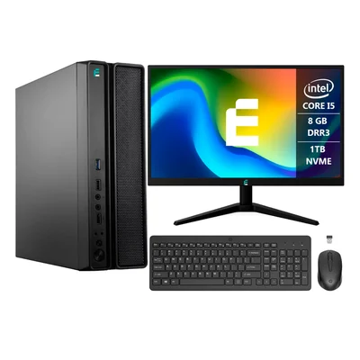Computador Completo eFacini Prime Intel Core i5 8GB Wi-Fi e Bluetooth Windows 11 Pro SSD 1TB