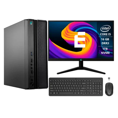 Computador Completo eFacini Prime Intel Core i5 16GB Wi-Fi e Bluetooth Windows 11 Pro SSD 1TB
