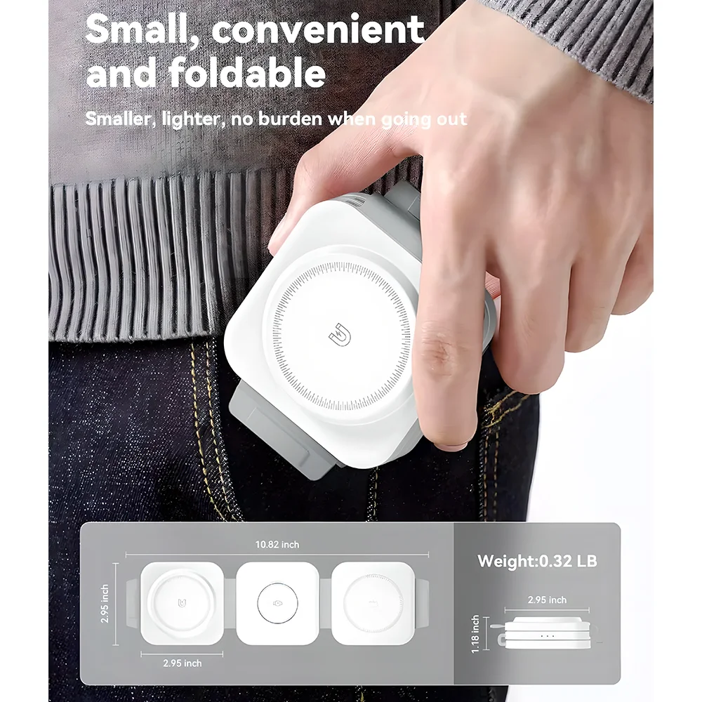 Imagem 4 de 5 do produto Carregador Sem Fio Life Dobrável Ad02 P/celular Wearable