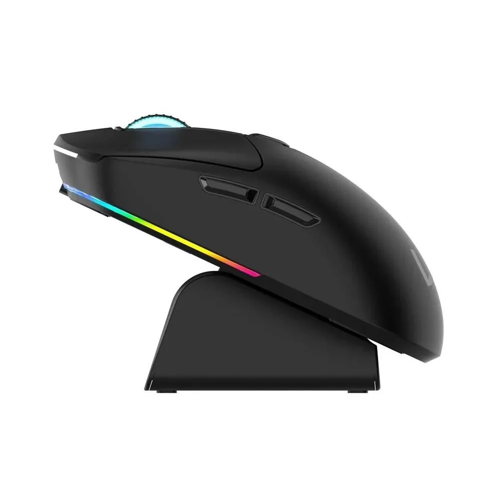 Imagem 3 de 5 do produto Mouse Warrior Magnus 10000dpi Tri Mode Com Base Carregadora Preto Mo421