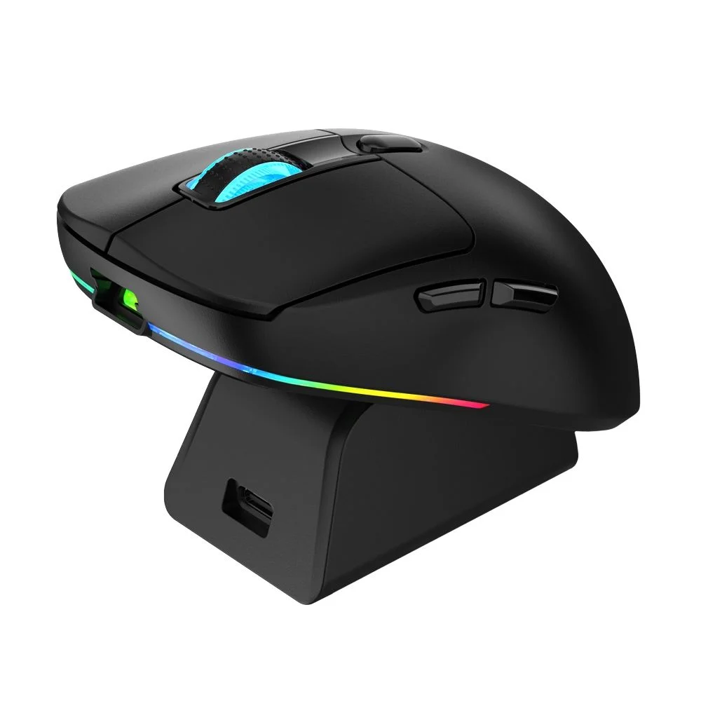 Imagem 4 de 5 do produto Mouse Warrior Magnus 10000dpi Tri Mode Com Base Carregadora Preto Mo421