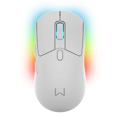 Mouse Warrior Magnus 10000dpi Tri Mode Com Base Carregadora Branco Mo422