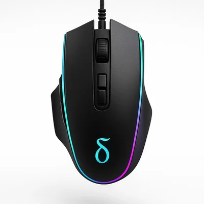 Mouse Optico RGB Com Fio - Delta (vm8072)